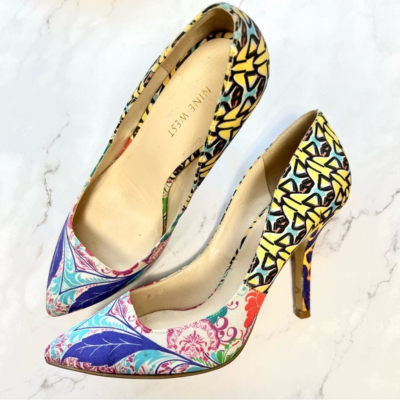 Nine West Shoes - NINE WEST Blissfully Women Shoes Floral High Heel Stiletto Pump Size US 7.5 M